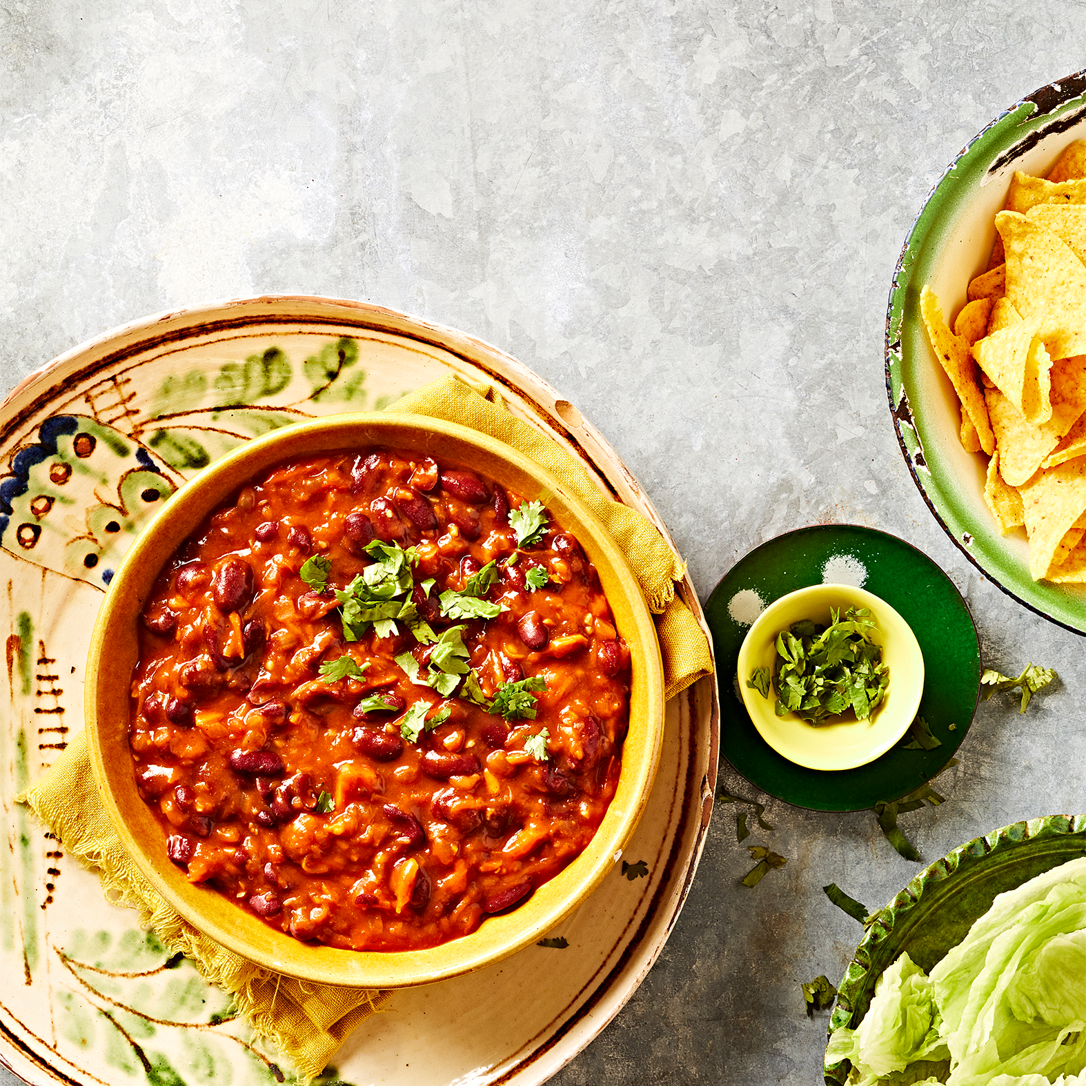 Bean Nachos with Rice